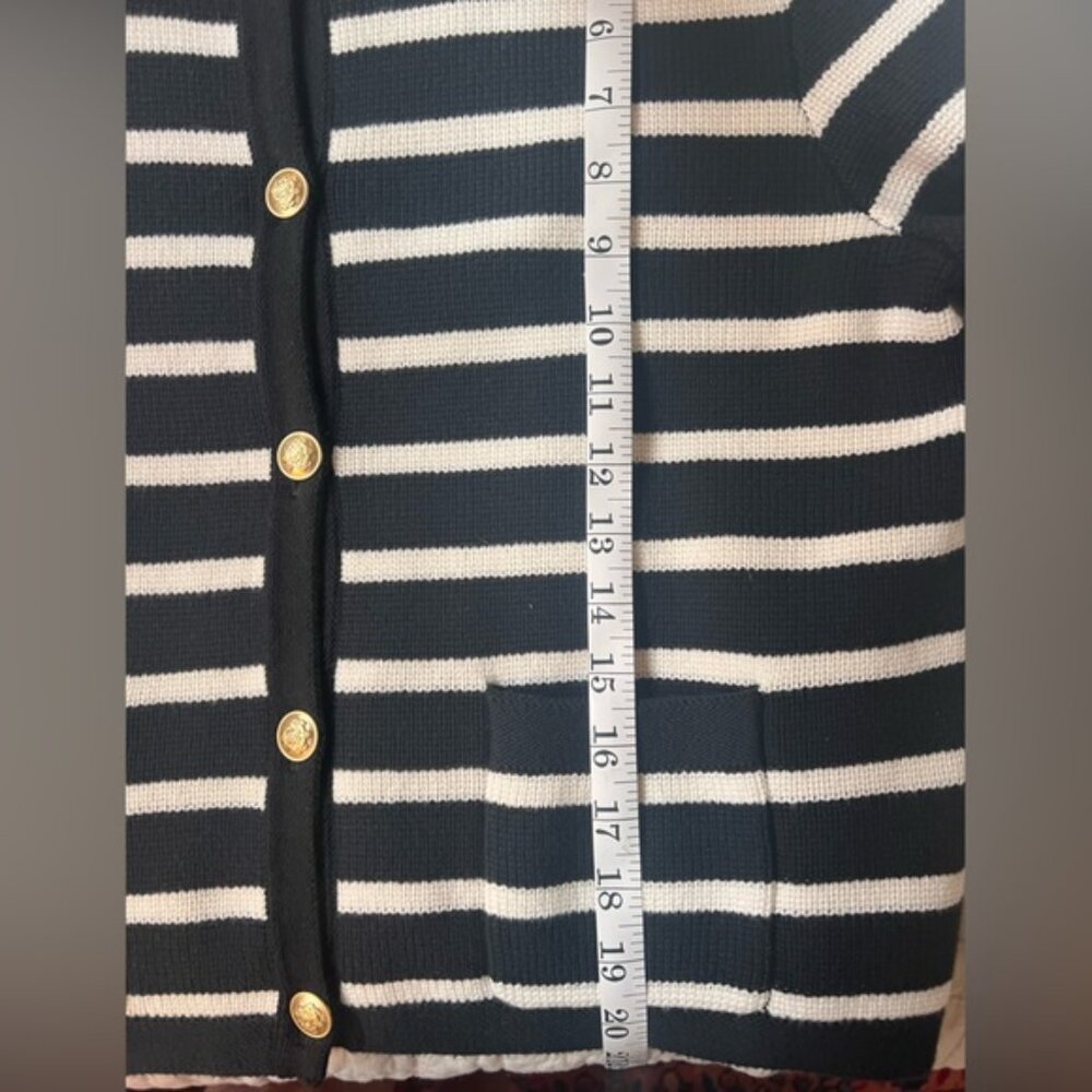 Striped Cotton Sweater Lady Jacket by J.Crew - Picture 4 of 6